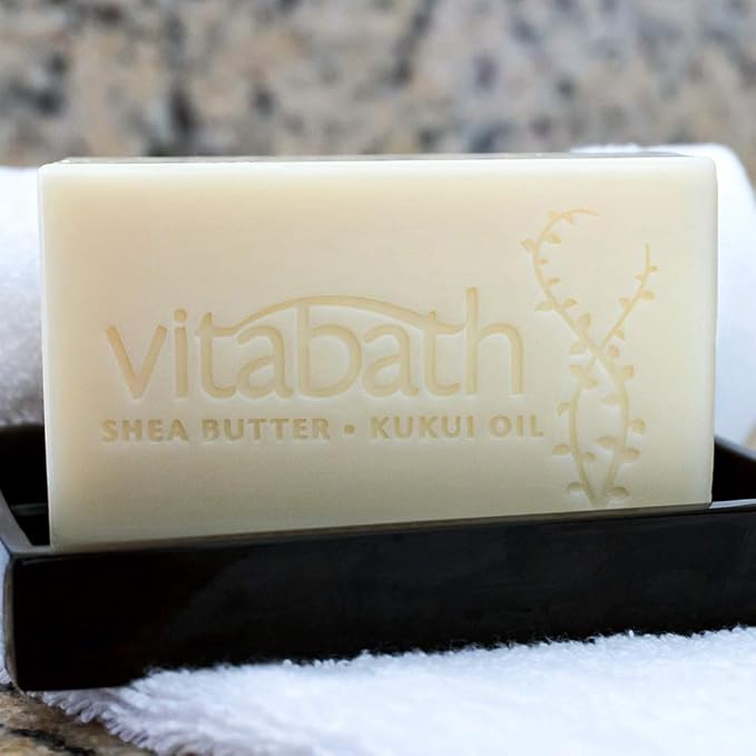 Vitabath Original Spring Green Moisturizing Gelee Bar Soap All Over Gentle Foaming Cleanser &amp Hydrating Solid Body Wash - Nourish &amp Rejuvenate All Skin Types Women &amp Men - 8oz (Pack of 3)