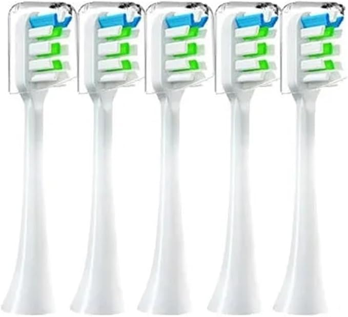 Replacement Brush Heads ForCompatible for Xiaomi SOOCAS X3 X5 V1 X3U 5-10pcs Bristle Electric Toothbrush Sealed Packed(5white)
