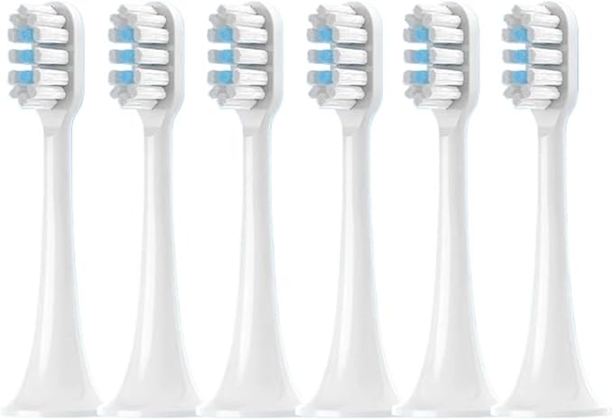 4/8/12/16PCS for T300 Replacement Toothbrush Heads Electric Vacuum DuPon Soft Bristle Brush(White-12pcs)