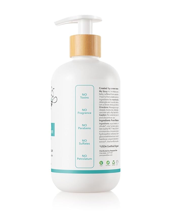 Shampoo &amp Body Wash + Conditioner Combo Set (Unscented) All Natural Formula for Newborns Toddlers and Kids 12 fl oz Each 12 Fl oz Each
