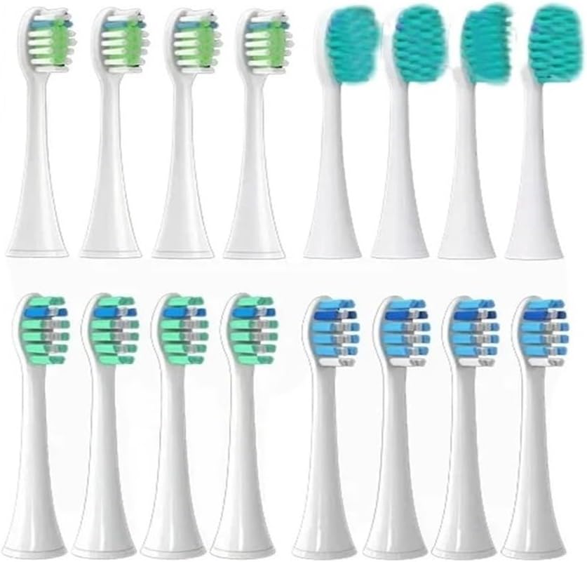 for Phi Sonicare Toothbrush Brush Head Replacement Brush Heads HX3/HX6/HX9 Series HX3210/3211/6150/6500/6510/6530/9342/6730(16p1)
