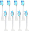 8pcs Replacement Toothbrush HeadsCompatible For Philips Sonicare Electric Toothbrush Brush Head 1100 2100 4100 5100 5300 6100 7500(8pcs Blue)