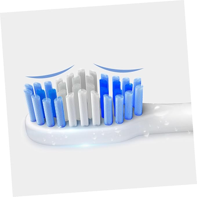 SUPVOX Electric Toothbrush USB Charging Vibration Sonic Bristle Toothbrush Set for Home Use Waterproof White
