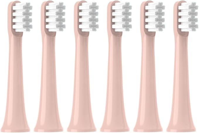 4/6PCS Brush Heads for XIAOMI T100 Soft Dupont Bristle Vacuum Nozzles Refills Electric Toothbrush Head(4white)