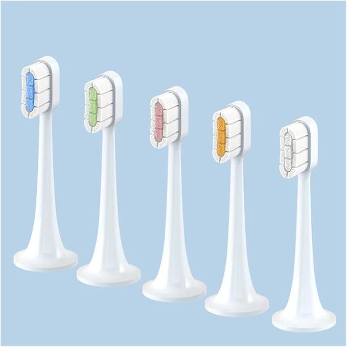 Compatible for Mijia Electric Toothbrush Head T300/T500 DDYS01SKS/MES601/T700 Replacement MES602/604(New Clean BU 6 Pcs)