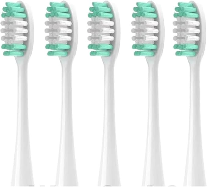 Electric Toothbrush Heads Compatible for Aquasonic Black Series/Series Pro/Vibe Series Unisex Replacement Nozzle(5PCS White)