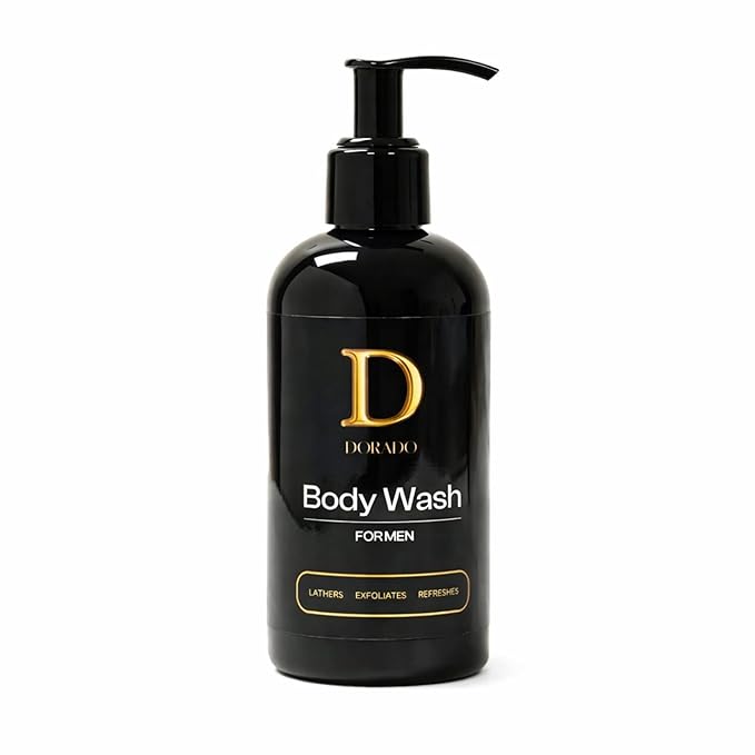 Body Wash Men Facial Exfoliant – Refreshing Gel With Musk Scent Ideal for All Skin Types 8oz – Gently Cleanses Revitalizes and Leaves Skin Feeling Smooth and Renewed for Everyday Use