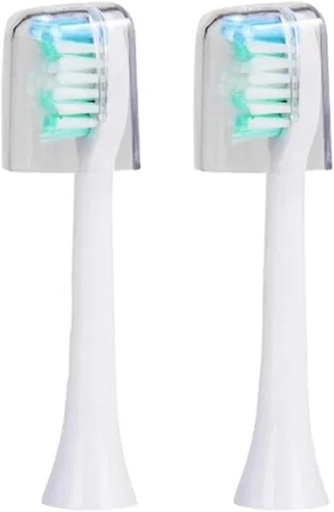 Compatible for M200 Toothbrushes Head Sonic Electric Toothbrush Replacement Heads(2 White)