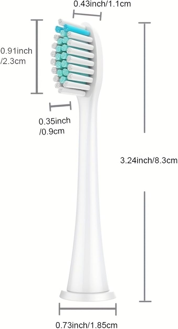 8/12/16/20PCS Electric Toothbrush Replacement Brush HeadCompatible for Philips HX3/6/9 Series Bl551(White 12pc)