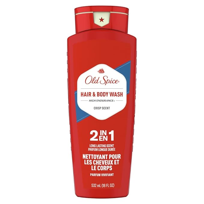 Old Spice High Endurance Hair &amp Body Wash 18 oz (Pack of 4)