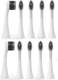 10pcs Replacement Brush HeadsCompatible for Burst Pro Electric Toothbrush(10pcs White)