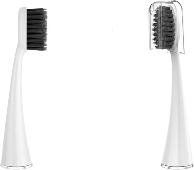 Compatible for Seago SG-540 Replacement Toothbrush HeadsCleaning Deep Tooth Gaps(8BLACK)