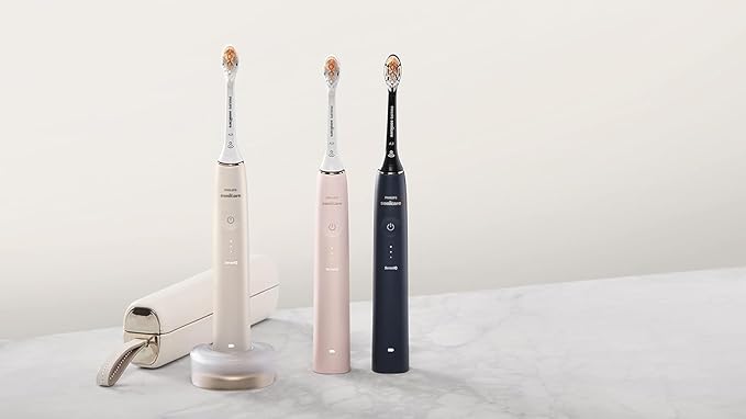 Philips Sonicare Protective Clean 9900 Rechargeable Electric Power Toothbrush Charging Travel Case with USB Charging Soft Brush Head Pink with Accessories