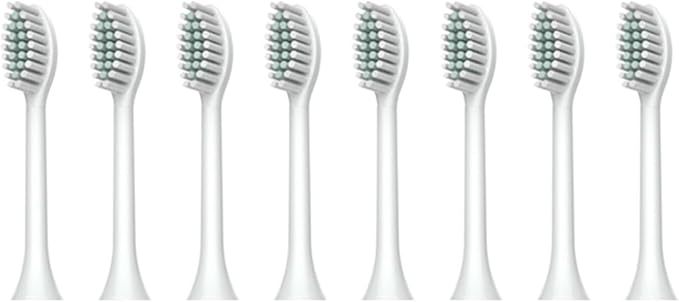 Compatible for N100 N105 Sonic Electric Toothbrush Replacement Brush Head(Black Brush head8)