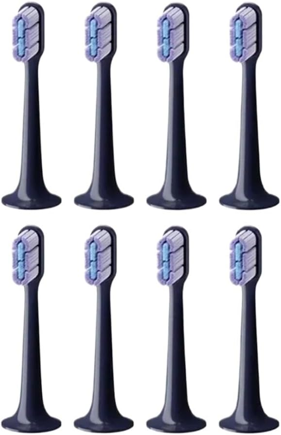 Compatible For Mijia Toothbrush Head T700 Sonic Electric Toothbrush Waterproof Soft Health Replacement Soft Bristles Brush Head(8 pcs)