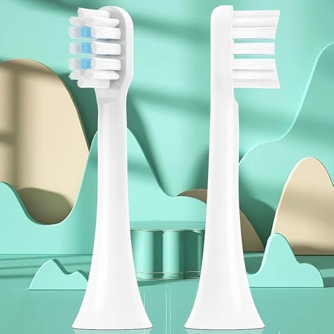 Replacement Brush Head Compatible with XIAOMI MIJIA T300/T500/T700 Sonic Electric Toothbrush Heads Soft Bristle Nozzle Deep Clean(16 pcs Blue)