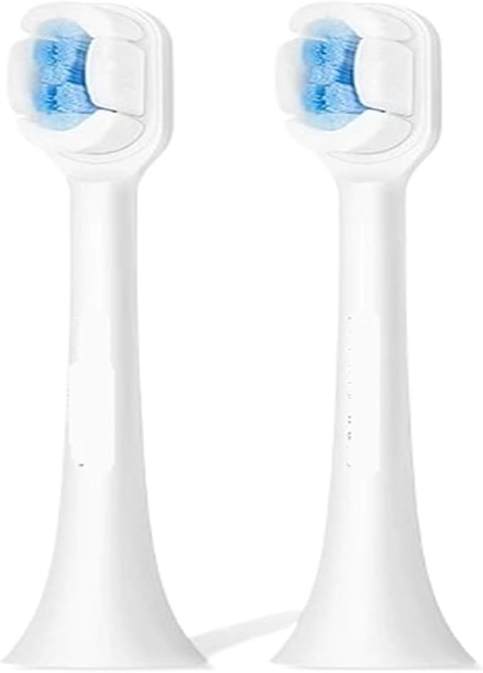 Compatible with Soocas X3S Replacement Toothbrush Heads Compatible with X3U/X3pro/D2/D3S/D5 Electric Nozzles(2 Soft White)