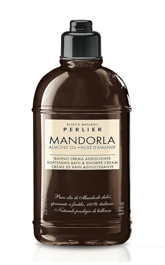 Perlier – Sweet Almond Oil Softening Body Wash 8.4 fl oz Creamy Cleanser for Sensitive Skin 100% Cold-Pressed Italian Almond Oil pH Balanced Sulfate-Free Nourishing &amp Gentle for Daily Use
