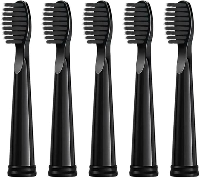 Compatible for Seago Replacement Toothbrush Heads SG-575/507B/508/551/958/908/909/917/610/659/719/910/548/2303 Electric(5 Black Care(Soft))