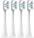 Replacement Brush HeadsCompatible for Xiaomi T300/T500/T700 Sonic Electric Toothbrush Soft Bristle Nozzles with Caps Sealed Package(4White)