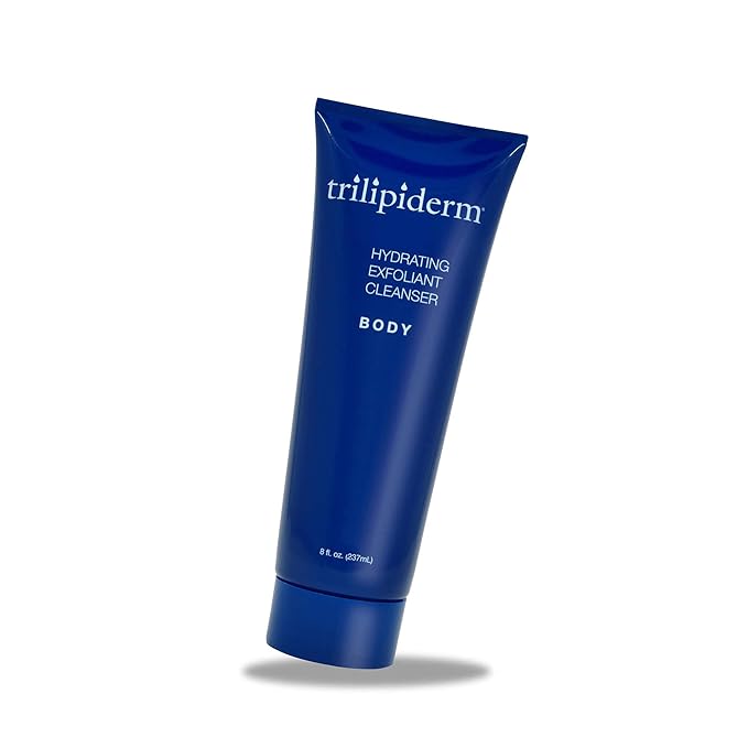 Trilipiderm Hydrating Exfoliant Cleanser – 3-in-1 Body Wash Scrub and Hydrator 8 Ounce Tube