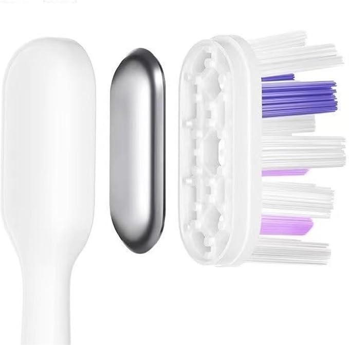 15pcs Brush Head Compatible for LaiFen LFTB01-P-A-S Sonic Electric Toothbrush(Transparent-Gray)