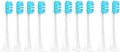 Replacement Brush HeadsCompatible for Xiaomi T300/T500/T700 Sonic Electric Toothbrush Soft Bristle Nozzles with Caps Sealed Package(10Bule)