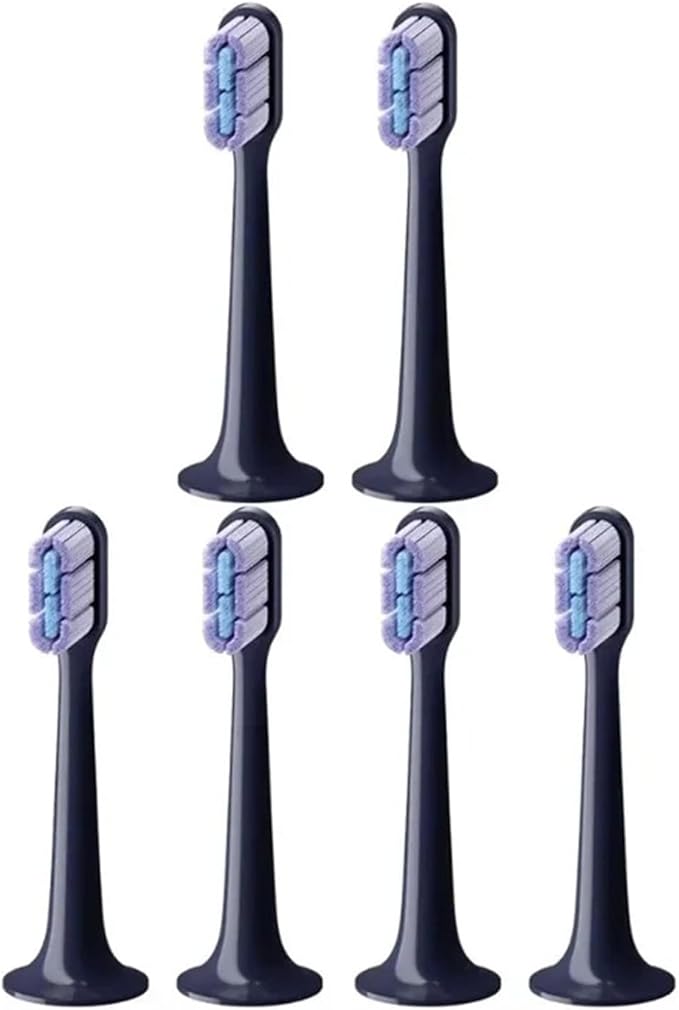 Compatible for Original Xiaomi Mijia Toothbrush Head T700 Sonic Electric Waterproof Soft Bristles Replacement Brush 2/4/6Pcs(6pcs)