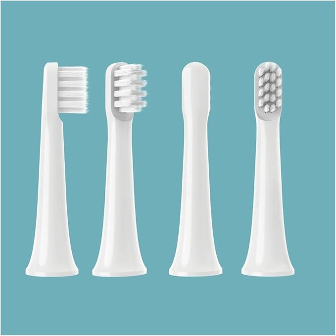 8 Pcs Replacement Brush Heads for T100 Sonic Electric Toothbrush Head Soft Bristle Nozzles Vacuum Packing
