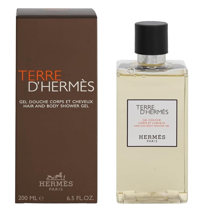 Hermes Terre d'Hermes for Men Hair and Body Shower Gel 6.5 Ounc