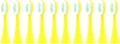 30pcs Replacement Brush Heads Compatible for Toothbrush Soft Head Accessories(Yellow)