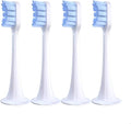 4/10Pcs/SetCompatible for T300/T500 Replacement Brush Heads Electric Toothbrush Protect Soft Nozzles Bristle(4Blue-L)