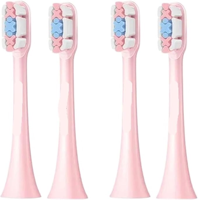 Compatible for SOOCAS Electric Toothbrush Heads Replacement X1 X3 X3U X5 Teeth Brush(2 Box Pink)