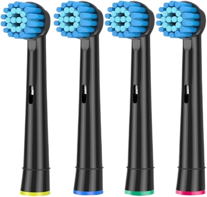 Universal Brush Head Refill Compatible For Oral B Electric Toothbrush Sensitive Precision Clean Floss Cross Action Brush Nozzles For Oralb(Soft and Deep)