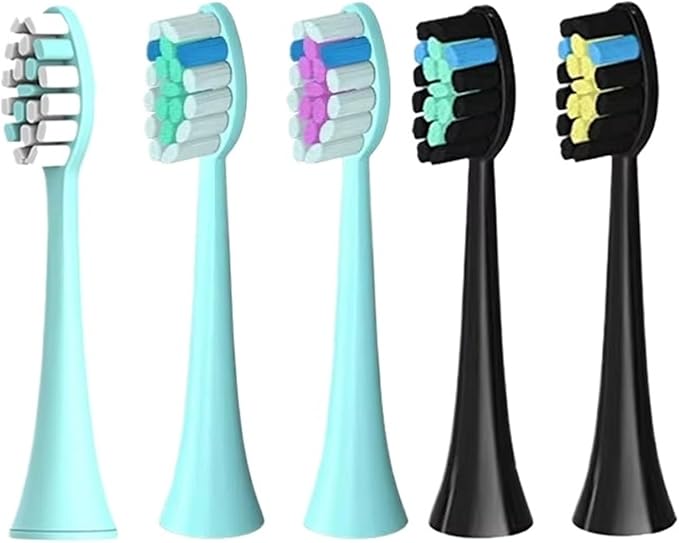 Toothbrush Head Replacement 5pcs for SG986/SG987/S2/SX/S5 /SG972(BL)