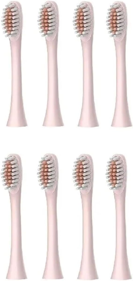 Replacement Toothbrush Heads ForCompatible for X.Q.M. X-3 X-2 Sonic Electric Soft Bristle(8pcs Pink)