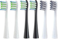 Compatible for Replaceable Electric Toothbrush Brush Heads for X/X PRO/ Z1/ F1/One/Air 2/SE Soft Bristle Nozzles(2White 2Black 2Grey)