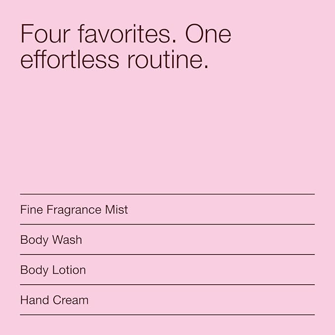 Bath &amp Body Works Japanese Cherry Blossom Gift Set with Body Wash Fine Fragrance Mist Lotion &amp Hand Cream – Personal Care Collection for Gifting or Individual Use Iconic Floral Scent - 1 P