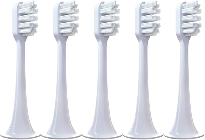 5 PCS Replacement Toothbrush Heads ForCompatible for Xiaomi T300 T500 Sonic Electric Teeth Brush Soft Teethbrush Nozzles(5 White Soft)