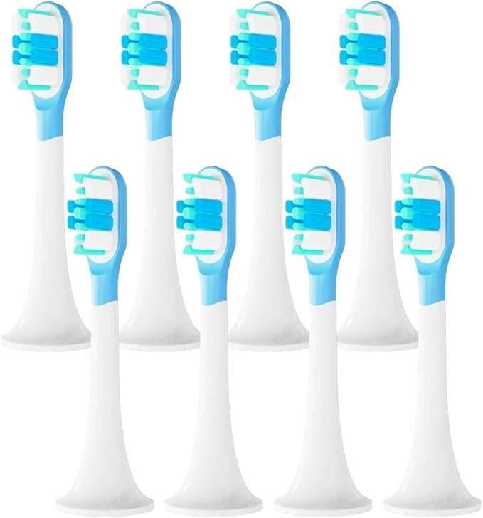 Replacement Toothbrush Heads Compatible for Xiaomi T300 T500 Electric Teeth Brush Teethbrush(8 BJ Green)