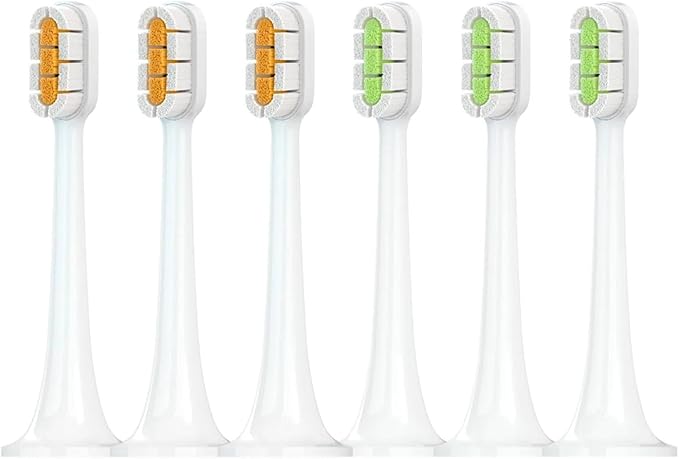 Compatible for with Electric Toothbrush Head T300/T500 Compatible DDYS01SKS/MES601/T700 Replacement MES602/604(Clean OG3 GN3)