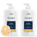 Ivory Body Wash - Ivory Clean Body Wash Pump Original with body pum(Pack of 2). (Milk and Honey)