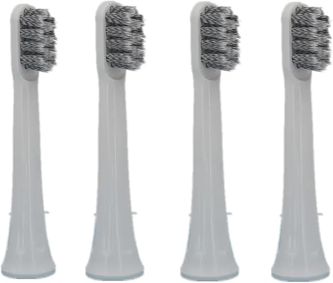 Toothbrush Replacement HeadsCompatible For Mijia T100 Mi Smart Electric Toothbrush Replacement 2 Color(Gray 2pcs)