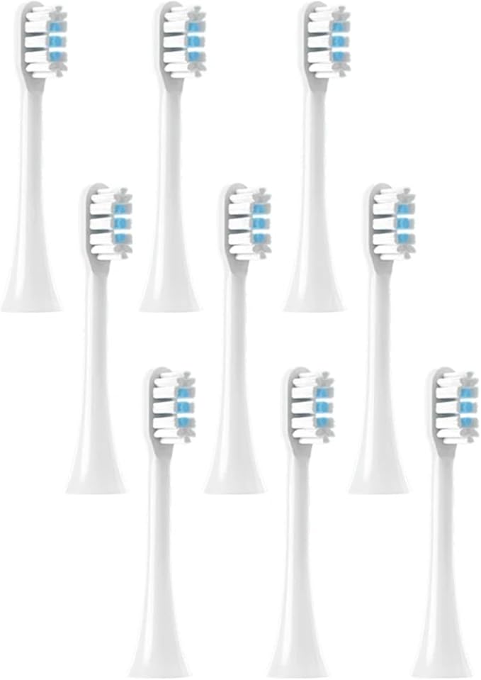 Compatible with Philips HX9003 9013 9112 9141 9172 9182 9332 9340 9342 9350 9352 9362 9363 Vacuum Toothbrush Soft Bristle Heads(PHILIPS-9pcs)