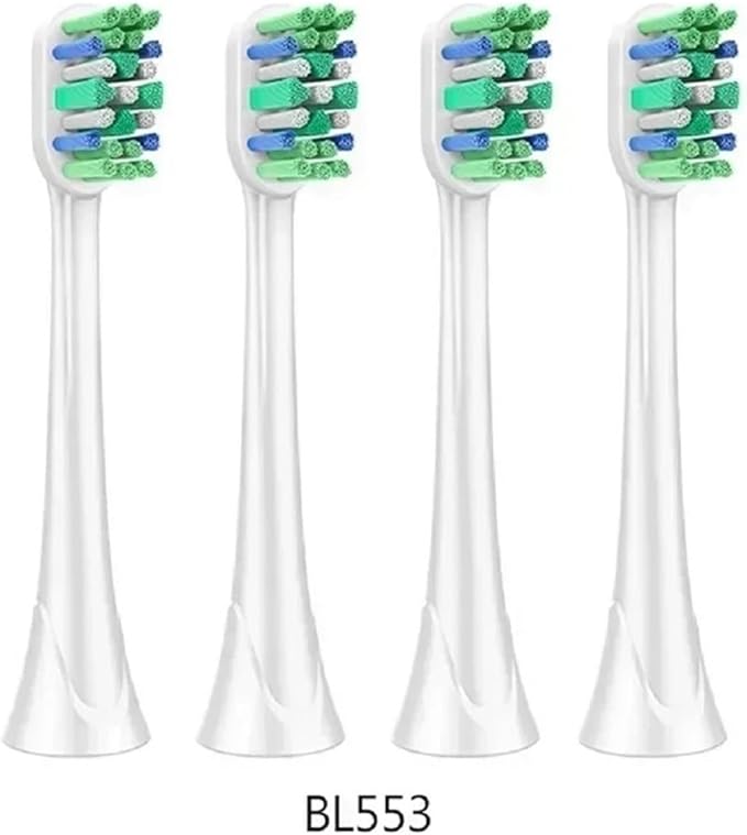 4 PCS Toothbrush Replacement Head for HX3/6/9 Series Soft Bristles Nozzles Tooth Brush Heads(BL553)