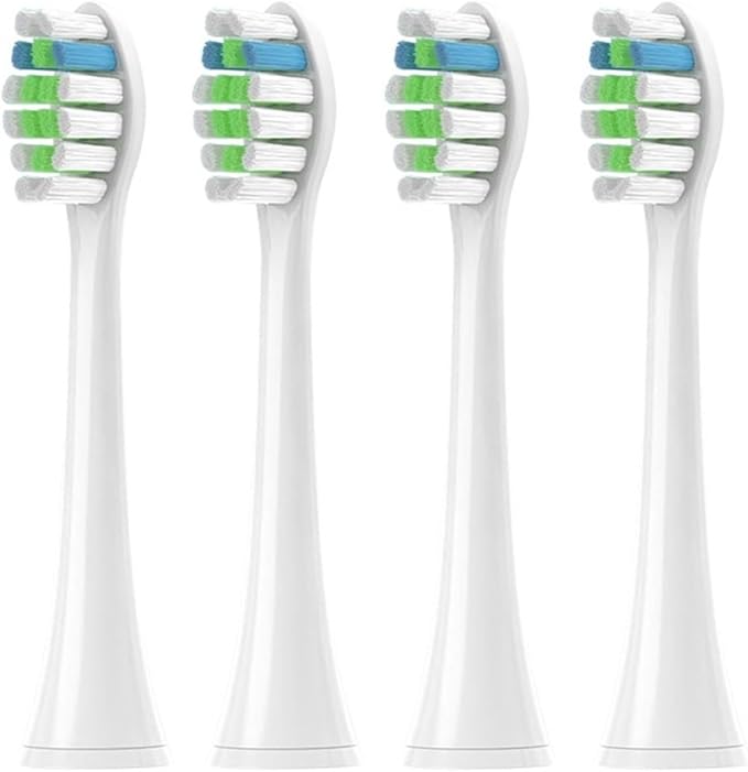 Compatible for 8pcs Toothbrush O2 Replacement Heads Medium Hardness Vacuum Nozzles Brush(8PCS Black)