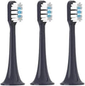 Replaceable Brush Heads Compatible for XIAOMI MIJIA T301 T302 Soft Dupont Clean Bristle WhiteBlue Dark Blue Sonic Nozzles(3 Blue)