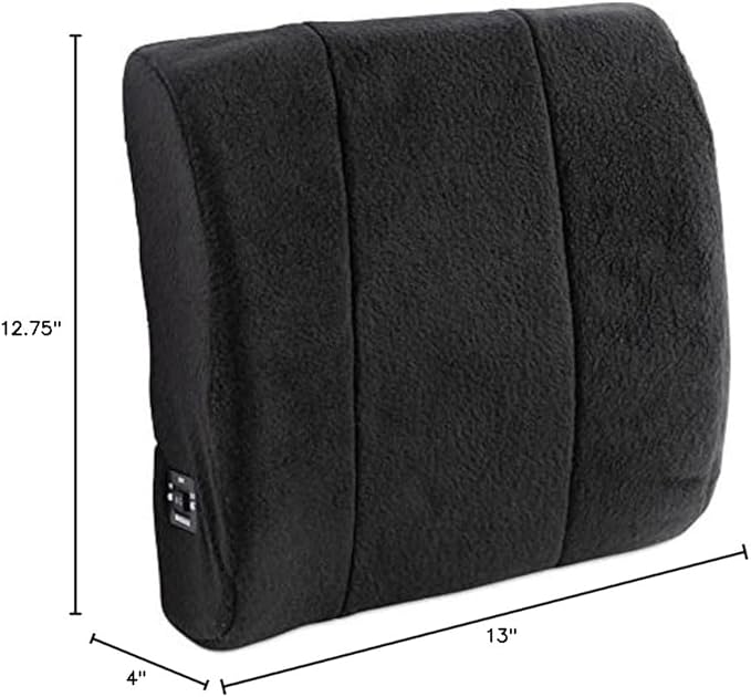 Black Lumbar Back Massage Pillow Unique Cool Birthday Great Mother Day Nurse Graduation Gift Idea