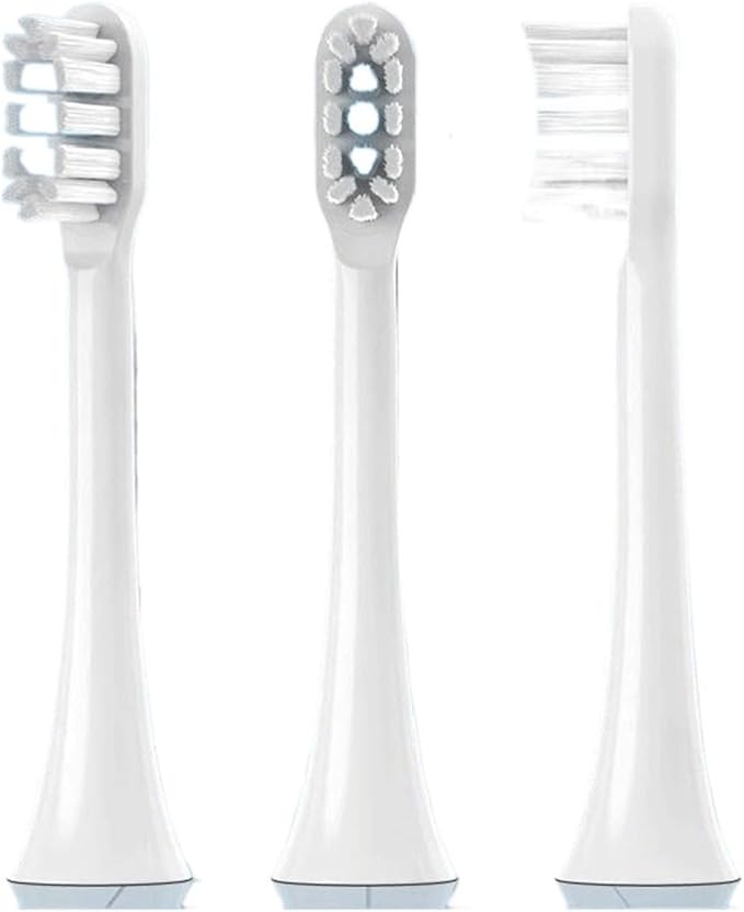 Replacement Toothbrush Heads for T301/T302/T501C Electric Soft Bristle Nozzles with Caps(8 pcs Purple)