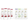 Dove Body Wash Revitalizante Cherry &amp Chia Milk 4 Count and Deep Moisture Sensitive Skin Cucumber and Green Tea and Shea Butter &amp Vanilla Collection 4 Count with 24hr Renewing MicroMoisture
